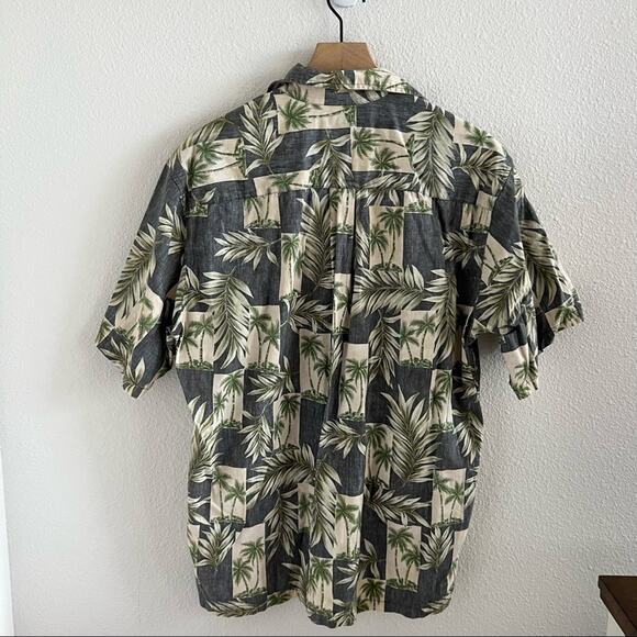 Ono & Company Men’s Aloha Palm Hawaii Hawaiian Button Front Shirt Large - Picture 3 of 8